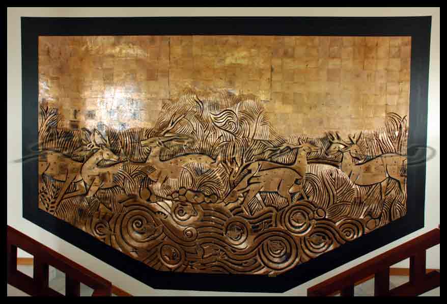 Copper Mural - Hotel Nalumakkal